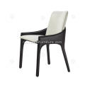 Italiensk minimalistisk hvitt og svart skinn armeste stoler